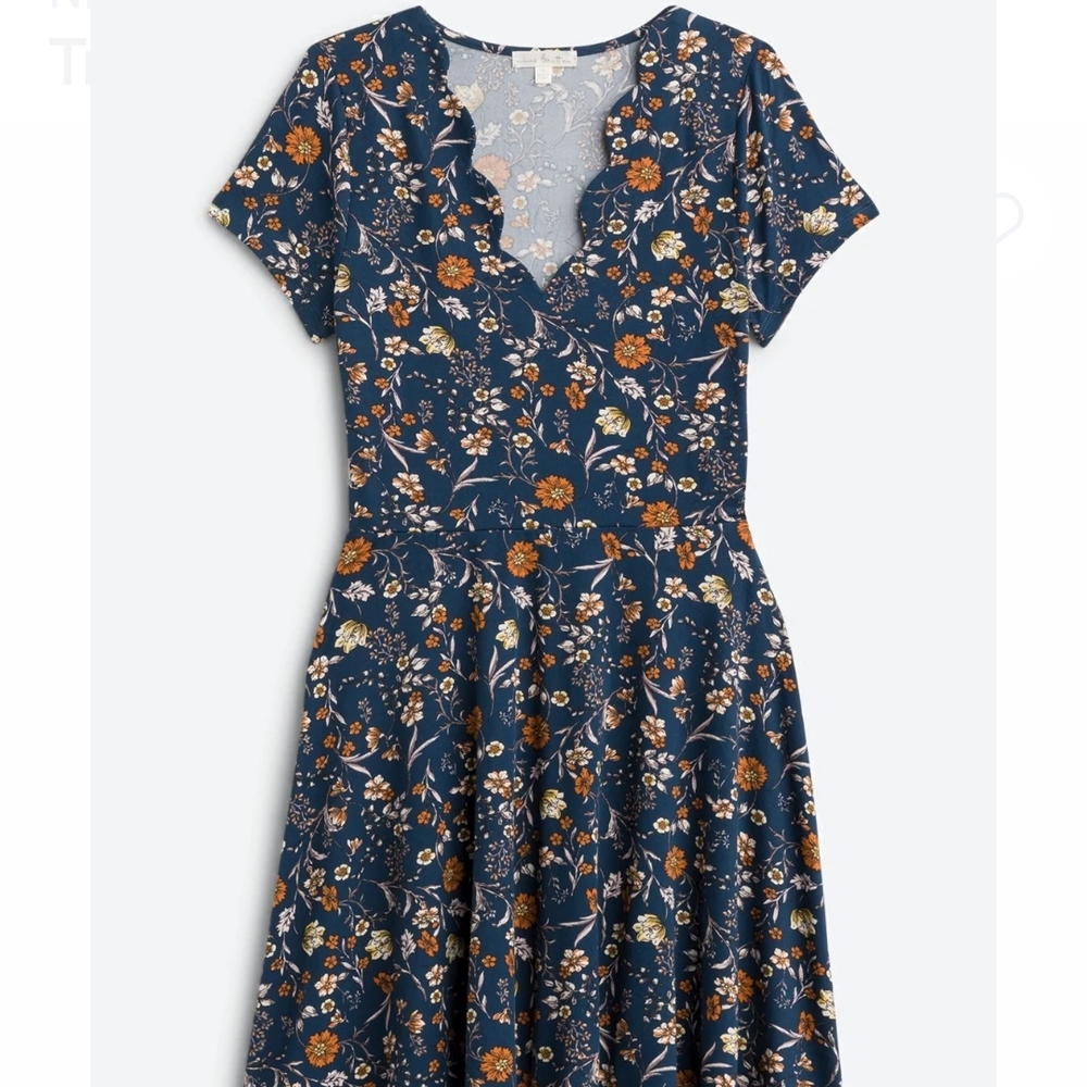 Floral Blue Dress